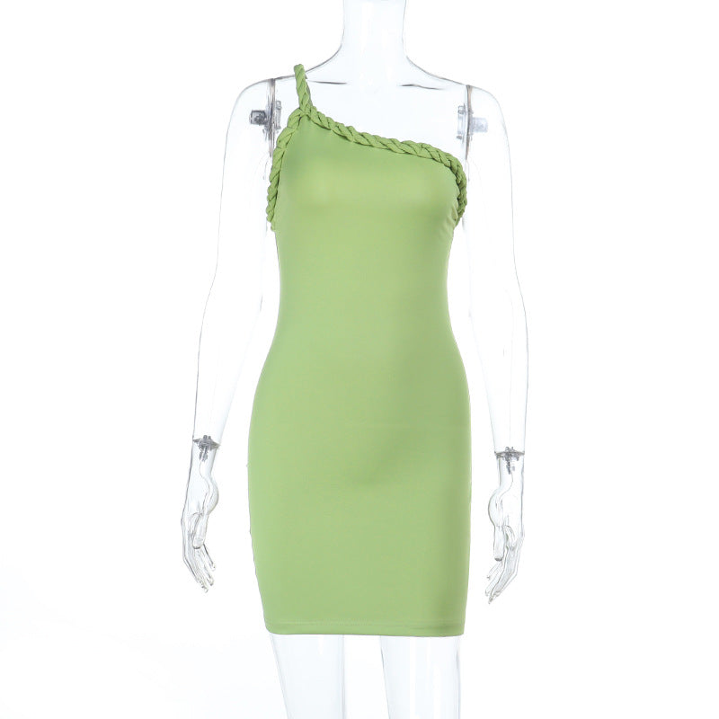 Damen Bodycon Kleid mit verspieltem schulterfreiem Design Drune