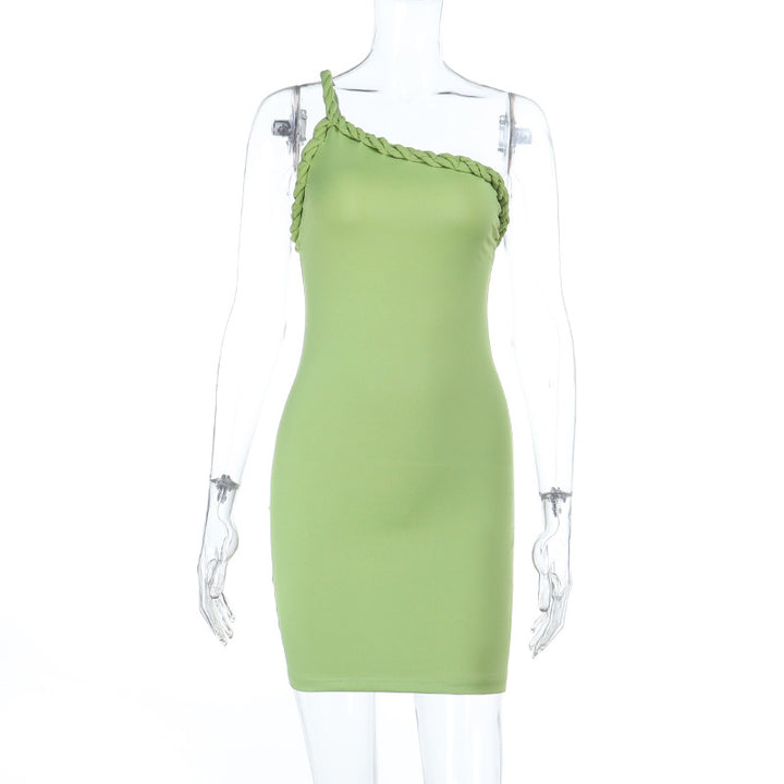 Damen Bodycon Kleid mit verspieltem schulterfreiem Design Drune