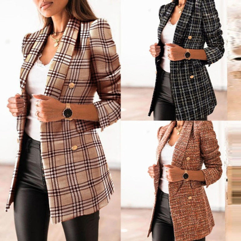 Damen eleganter Blazer mit modischem Strukturdesign Drune