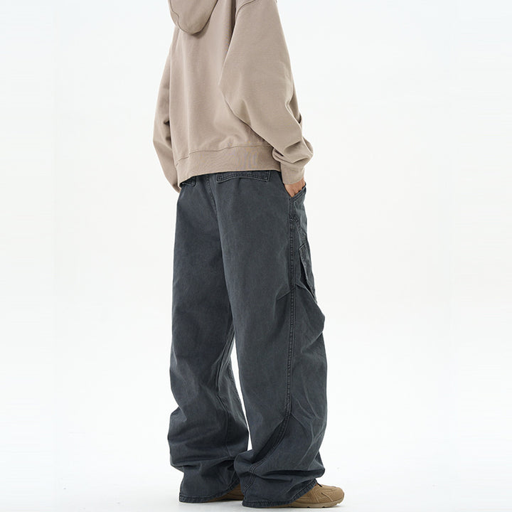 Herren Locker fallende Paneel-Cargo-Baggyhose im Workwear-Stil Drune