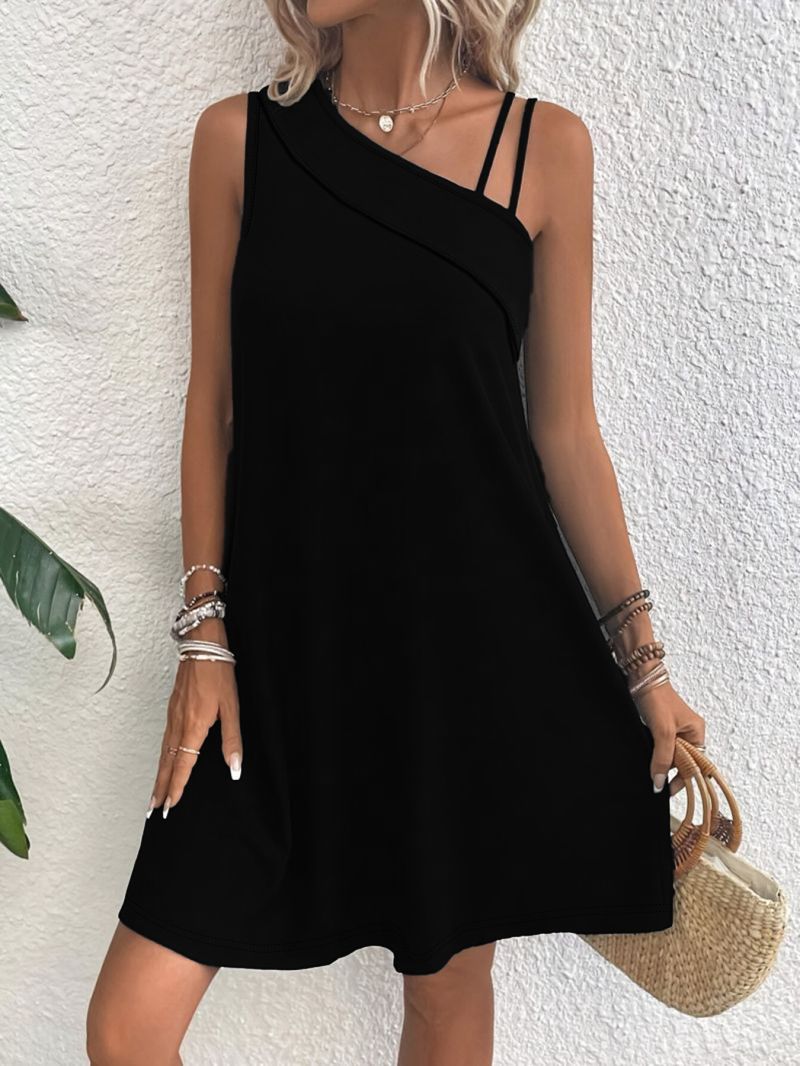 Damen Elegantes Etuikleid mit asymmetrischem Schnitt Drune