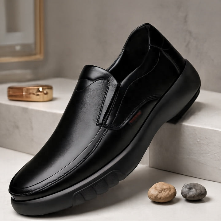 Herren Bequeme und elegante Slip-On Lederschuhe Drune