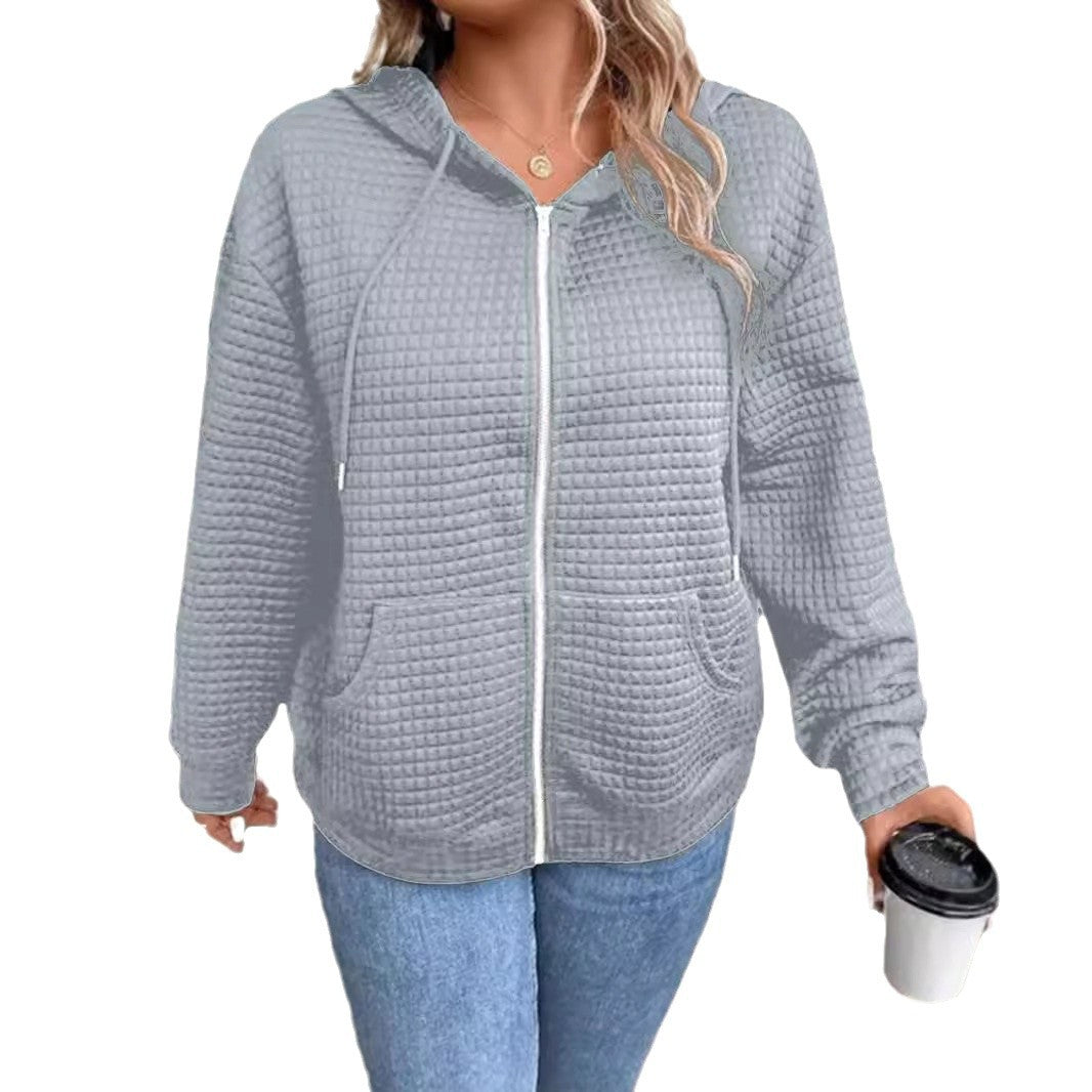 Damen Steppjacke mit Kapuze und Reißverschluss Drune