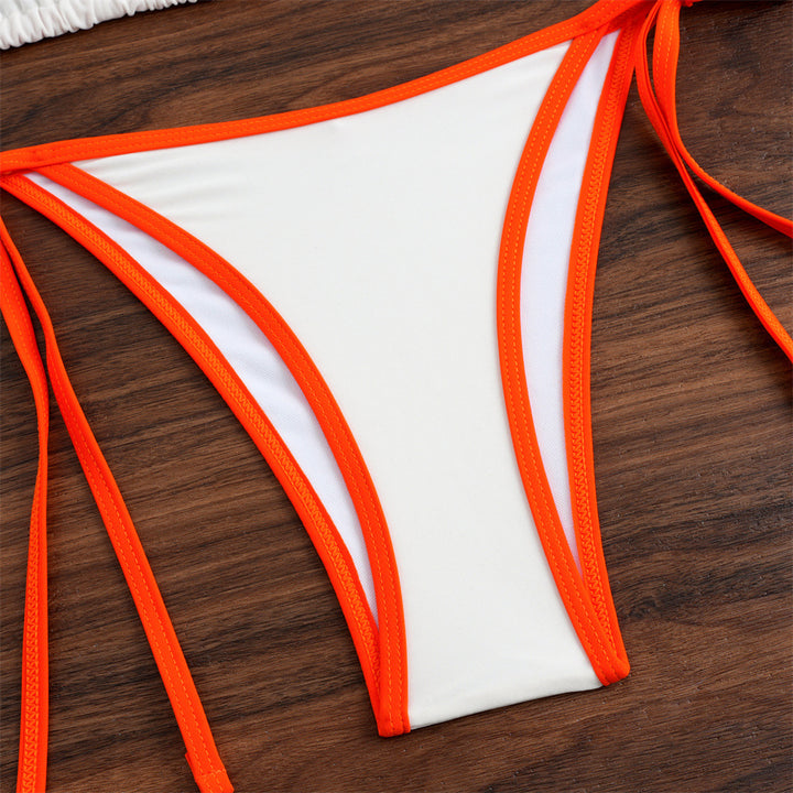 Damen Bikini-Set mit verstellbaren Trägern und raffinierten Knoten Drune
