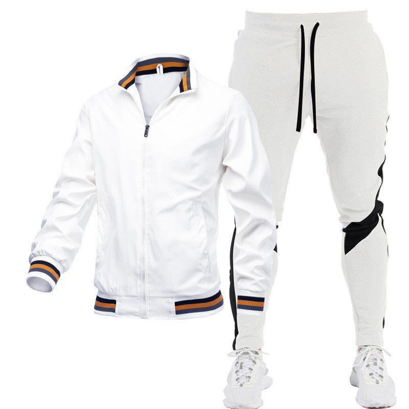 Herren Sportliches Trackjacke und Jogginghose Set Drune