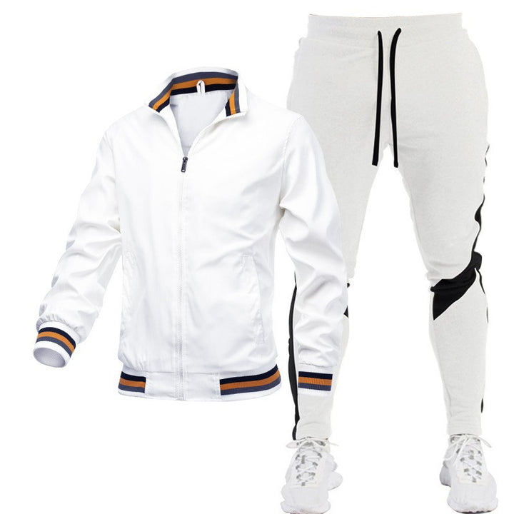 Herren Sportliches Trackjacke und Jogginghose Set Drune