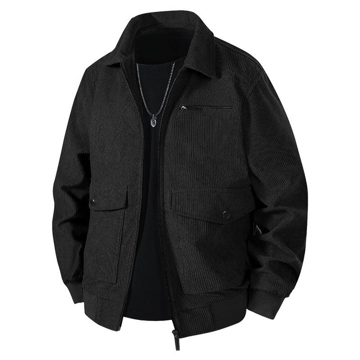 Herren Lässige Cordjacke mit praktischen Taschen Drune
