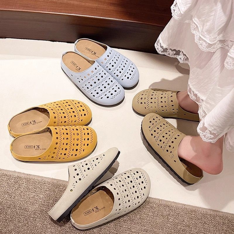 Damen Bequeme Clogs mit luftigen Aussparungen und rutschfester Sohle Drune