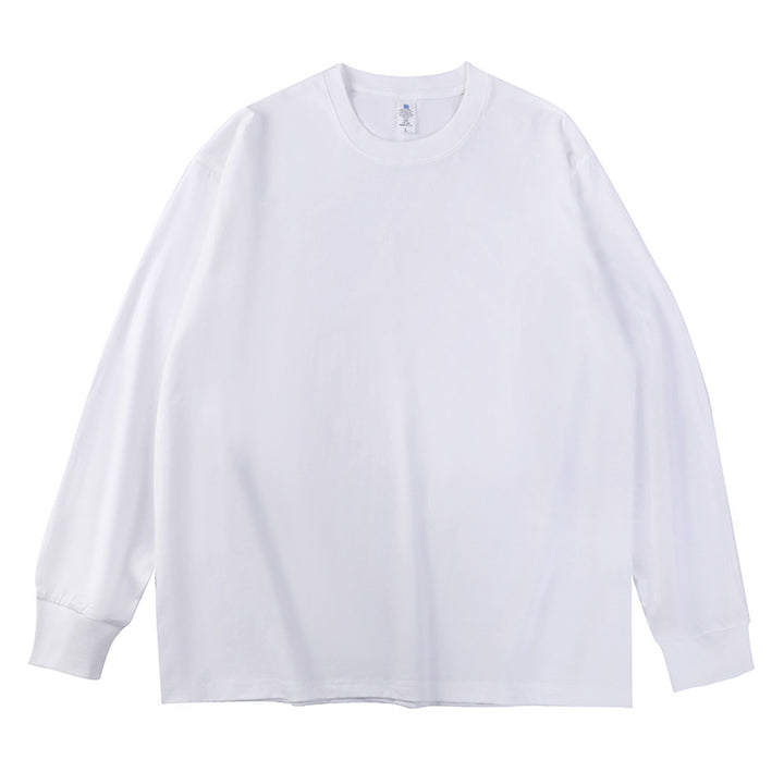 Unisex Oversize-Langarm-Sweatshirt mit Rundhalsausschnitt und gerippten Bündchen Drune