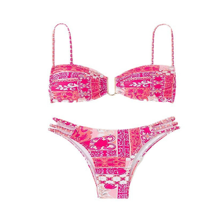 Damen Bikini-Set mit raffinierten Trägern und elegantem Detail Drune