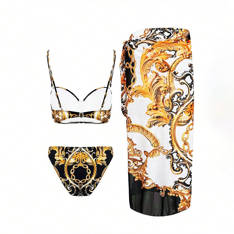Damen Bikiniset mit elegantem Wickelrock