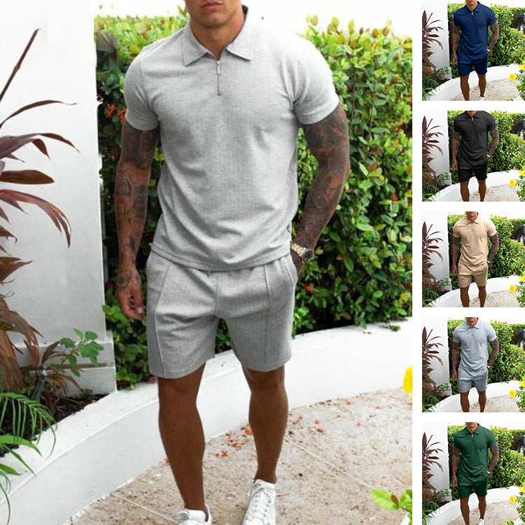 Herren Poloshirt und Shorts Set Drune