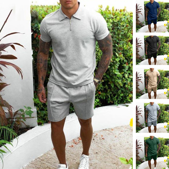 Herren Poloshirt und Shorts Set Drune