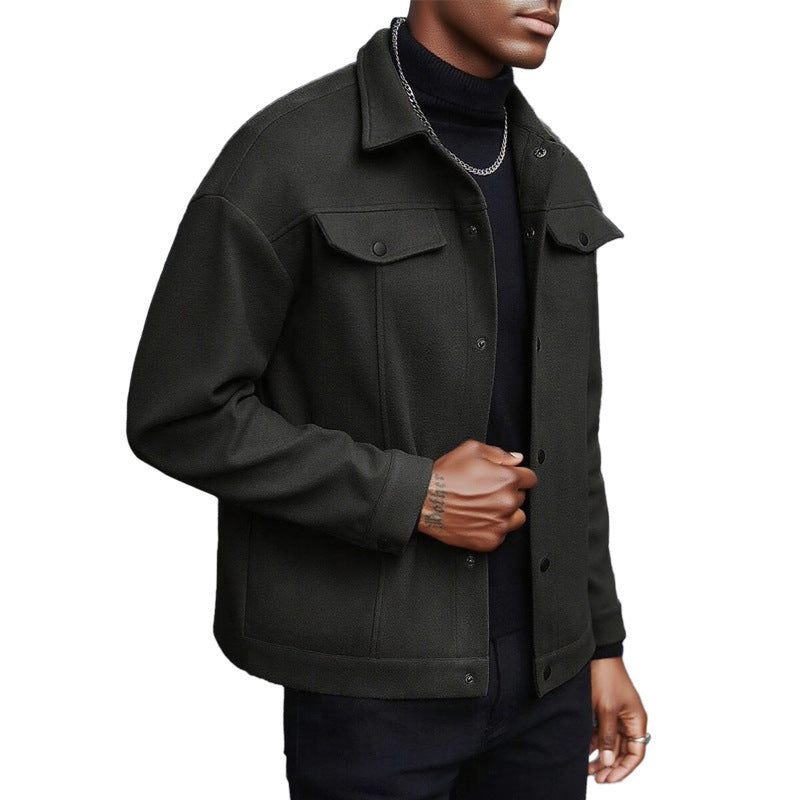 Herren weiche und modische Overshirtjacke Drune