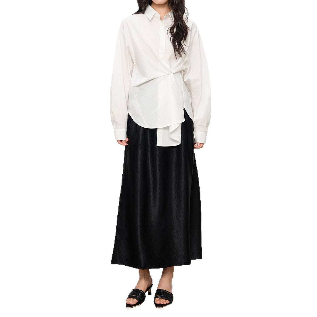 Damen Eleganter Maxirock aus hochwertigem Chiffon Drune