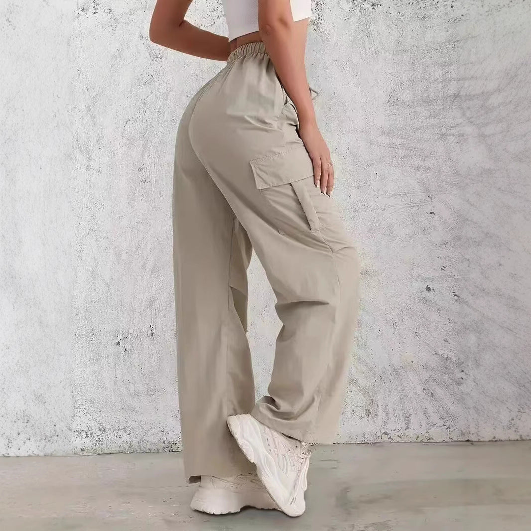 Damen Cargo-Hose mit praktischem Gummizug und modischen Seitentaschen Drune