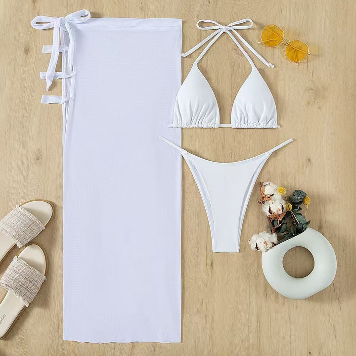 Damen Triangel-Bikini-Set mit eleganter Wickeloptik Drune