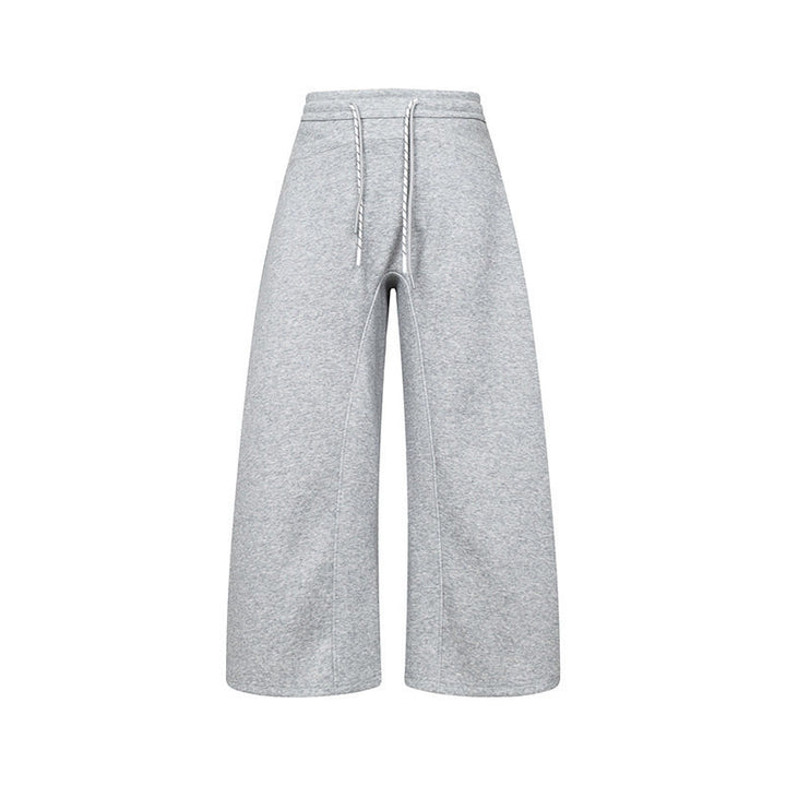 Damen Culotte-Sweatpants mit hohem Bund, Kordelzug und weitem Bein Drune