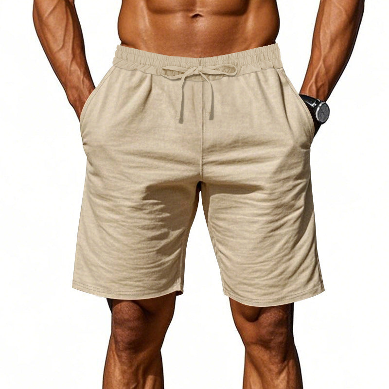 Herren nan lässige Baumwollmix Freizeitshorts mit elastischem Bund und Seitentaschen Drune