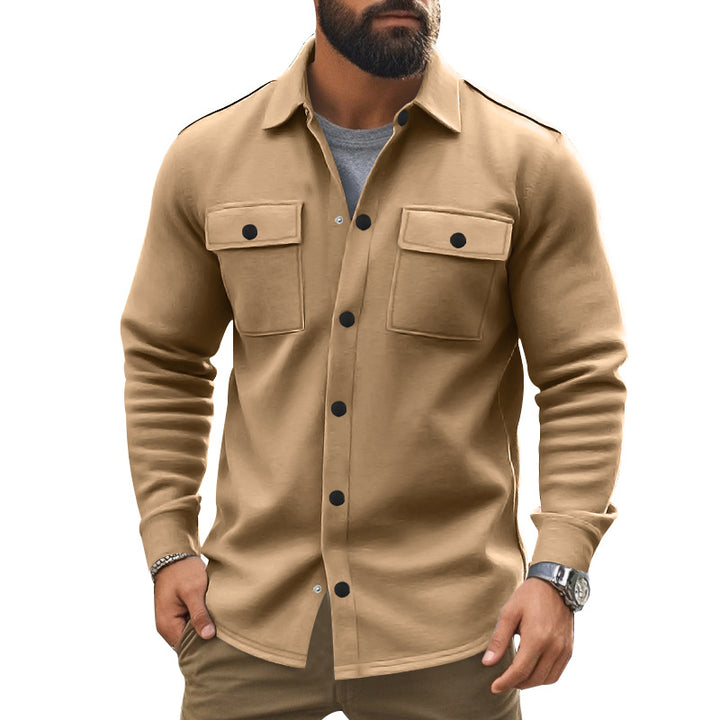 Herren strukturierte Arbeitsjacke mit praktischen Taschen Drune