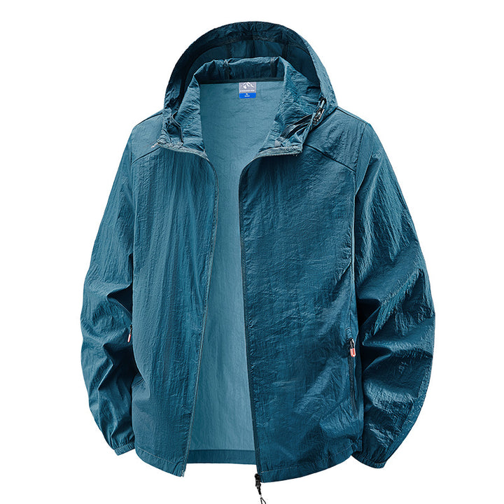 Herren Leichte Outdoorjacke mit verstellbarem Kapuzendesign Drune