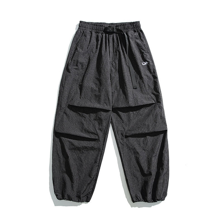 Unisex Leichte Ripstop-Cargo-Hose mit mehreren Pattentaschen und elastischem Saum Drune