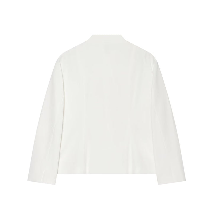 Damen Kurzjacke im Mandarin-Stil mit chinesischen Knotenverschlüssen und geradem Schnitt Drune