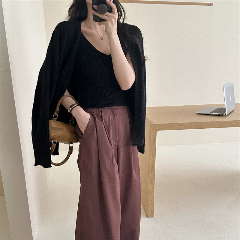 Damen Strickjacke mit lässigem Schnitt und weichem Material Drune
