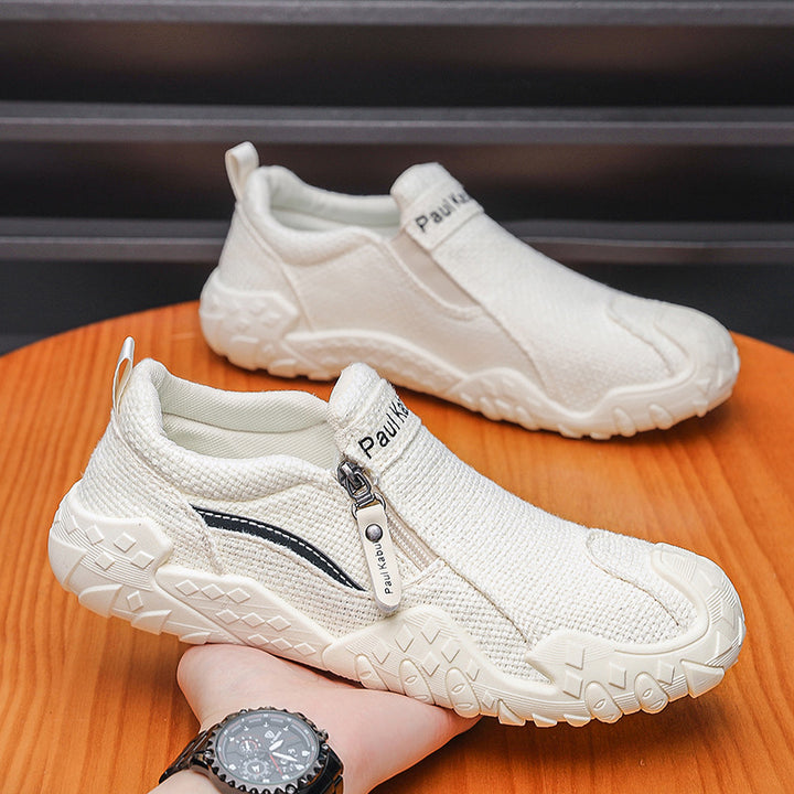 Herren Flexibler Strick-Sneaker mit Reißverschluss Drune
