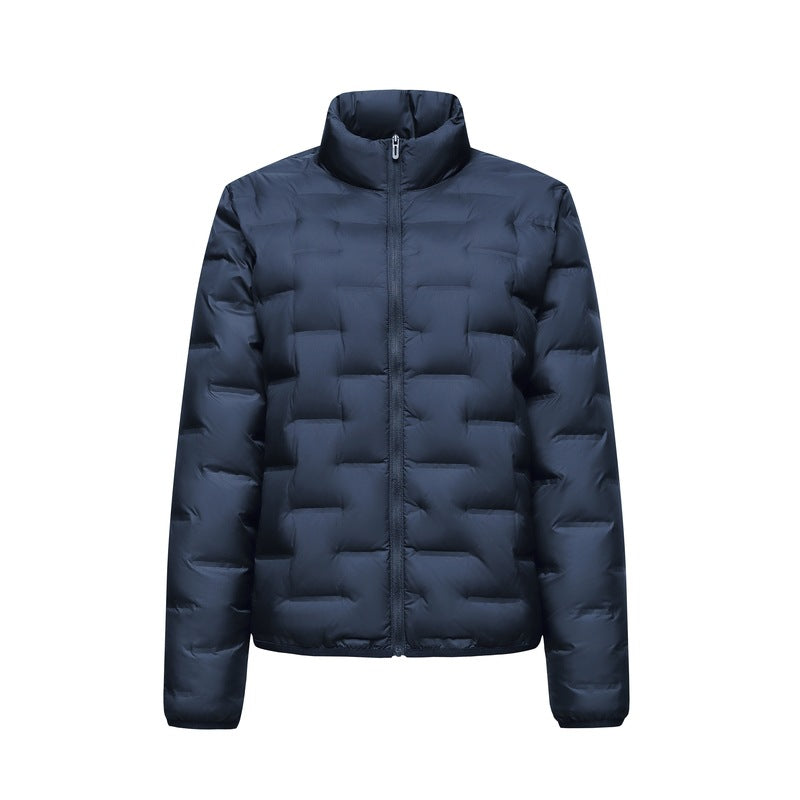 Herren Ultraleichte gesteppte Isolationsjacke mit Stehkragen und minimalistischem Design Drune