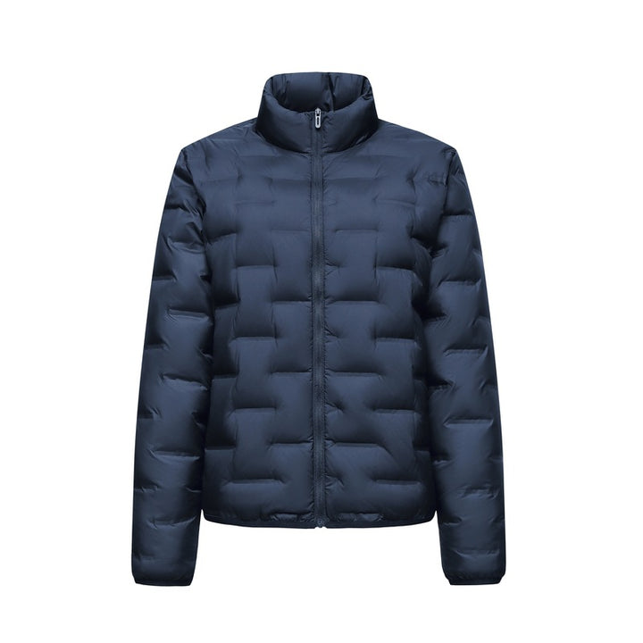Herren Ultraleichte gesteppte Isolationsjacke mit Stehkragen und minimalistischem Design Drune