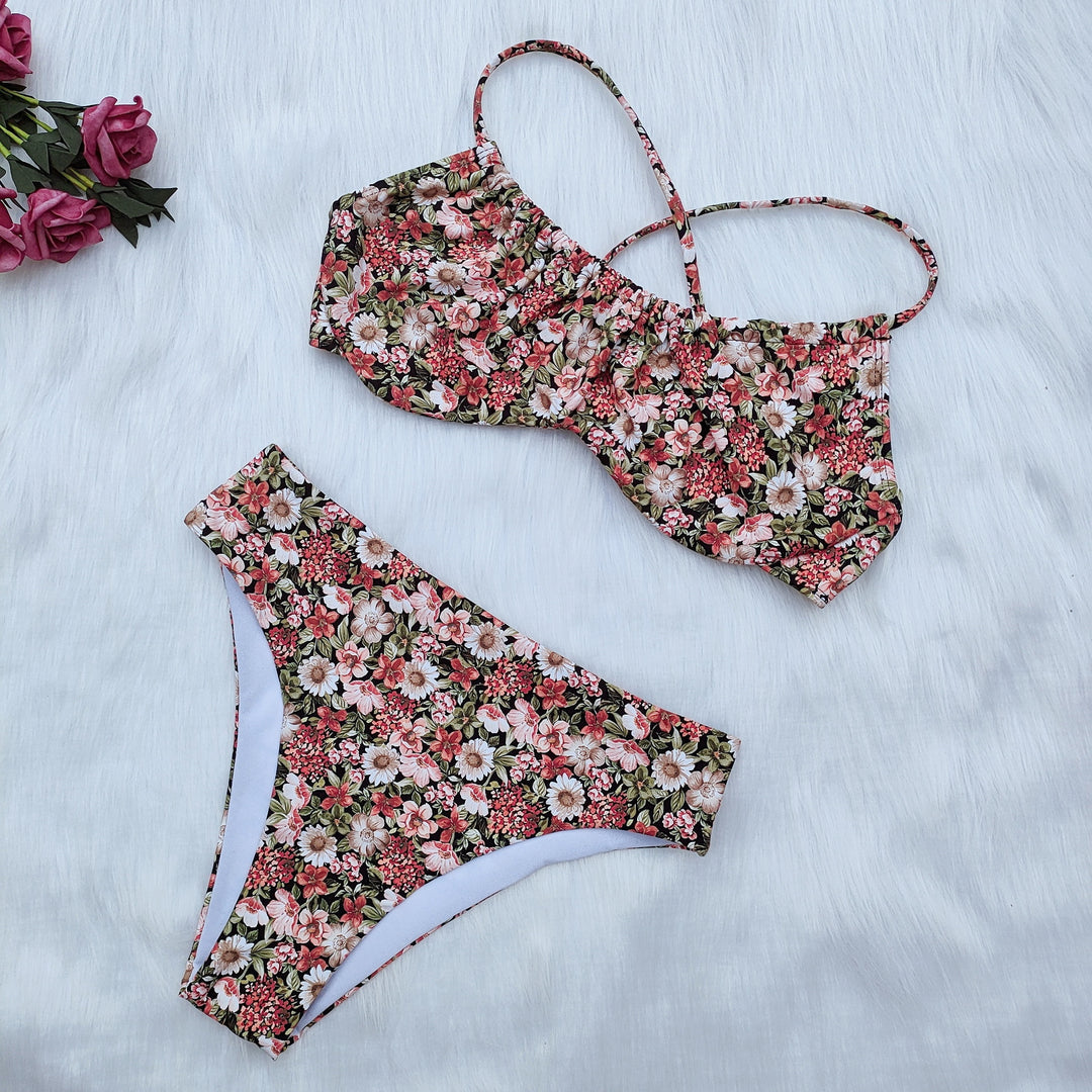 Damen Floral Bikini-Set mit verspieltem Design Drune