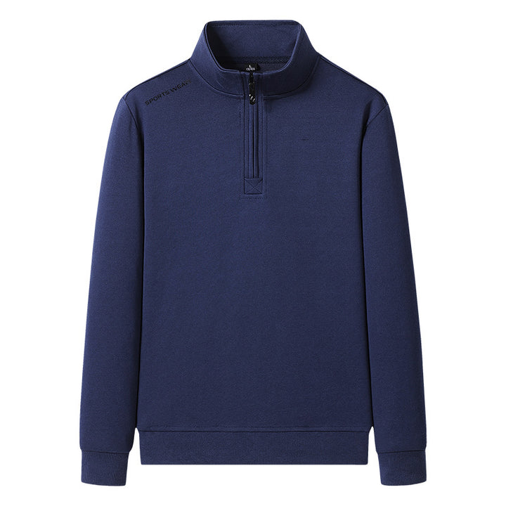Herren Sportlicher Stehkragen Pullover Drune