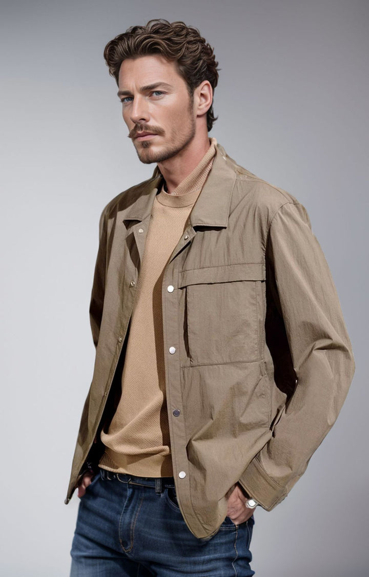 Herren technische Freizeitjacke mit praktischen Taschen und leichtem Material Drune
