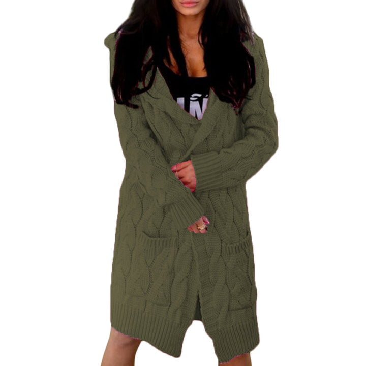 Damen Strickjacke mit modernem Zopfdesign und praktischen Taschen Drune