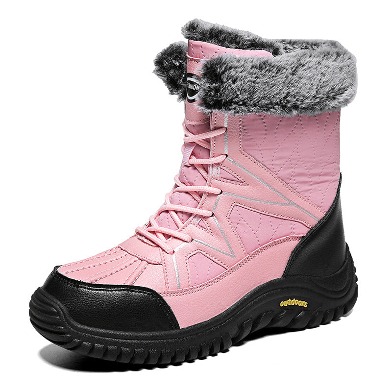 Damen Winter-Wasserdichte Stiefel mit isolierendem Futter und rutschfester Sohle Drune