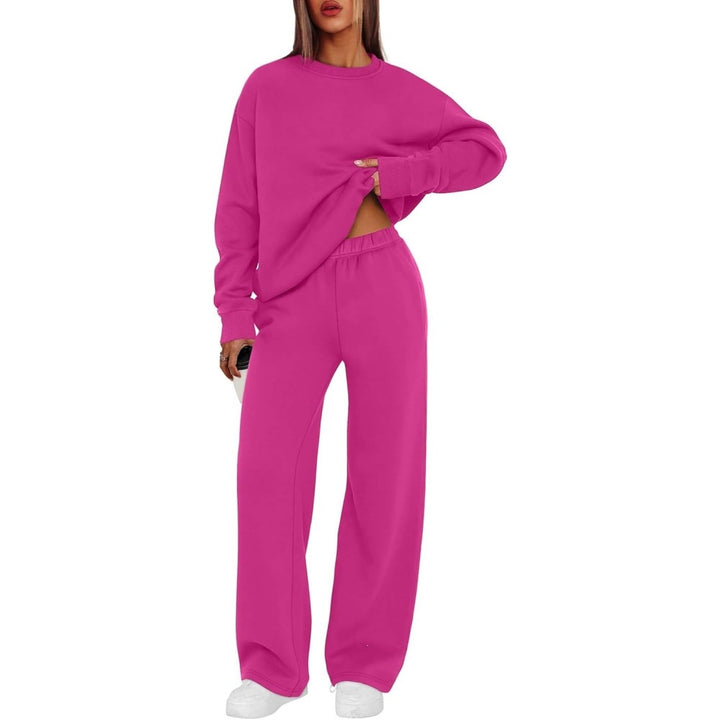 Damen nan lässiges Sweatshirt und weite Jogginghose Set Drune