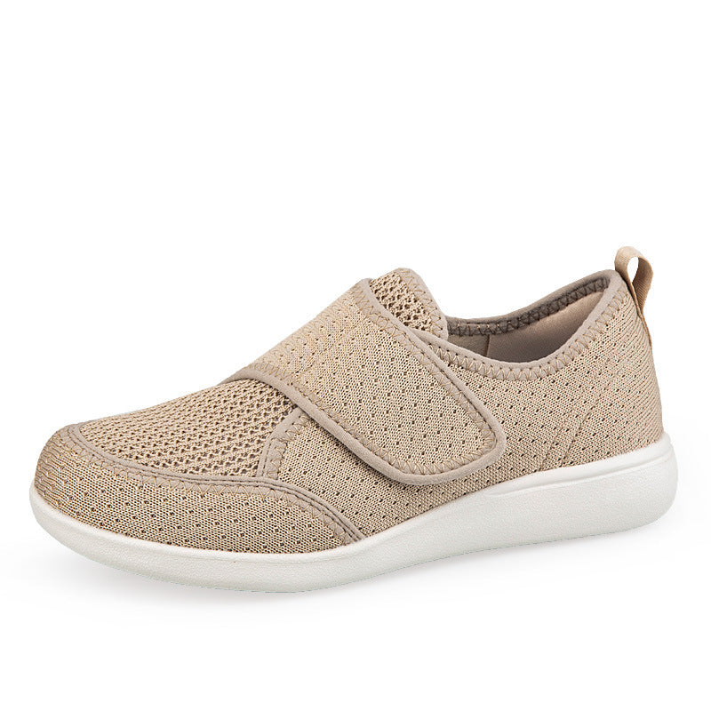 Herren nan orthopädischer Pantoffel mit verstellbarem Klettverschluss, atmungsaktivem Mesh und stoßdämpfender Schaumstoffsohle Drune