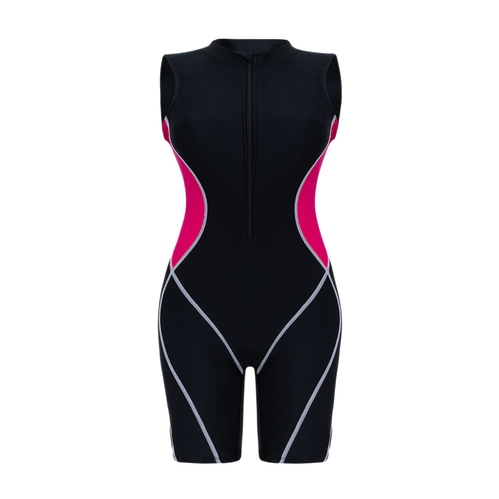 Damen Sportlicher Neoprenanzug mit Reißverschluss Drune