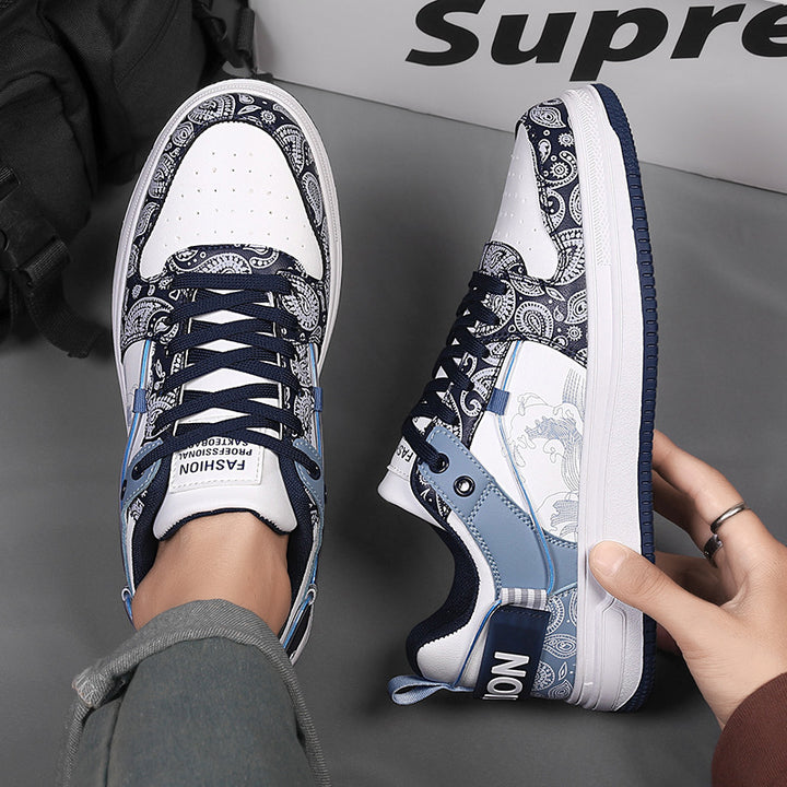 Damen Low-Top Designer-Sneaker mit feinem Paisley-Print und dämpfender Cupsohle Drune