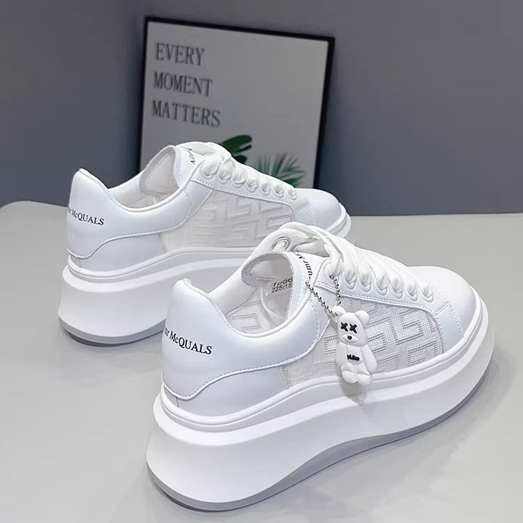 Damen modische Chunky Sneakers mit flexibel dämpfender Sohle und atmungsaktiver Estradakonstruktion Drune