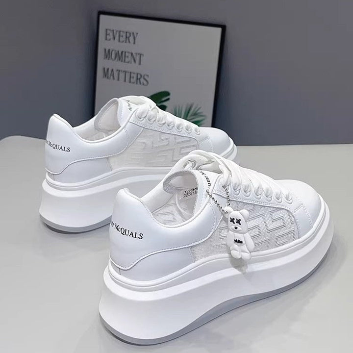 Damen modische Chunky Sneakers mit flexibel dämpfender Sohle und atmungsaktiver Estradakonstruktion Drune