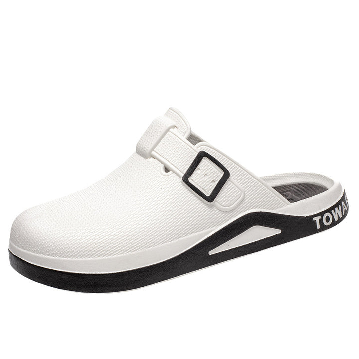 Herren Moderne Freizeit-Clogs mit strukturierter Oberfläche und anatomischer Dämpfungssohle Drune