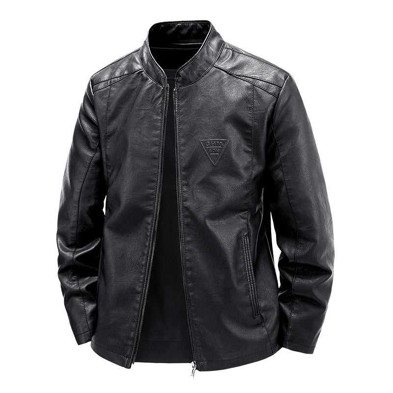 Herren Hochwertige Kunstlederjacke Drune