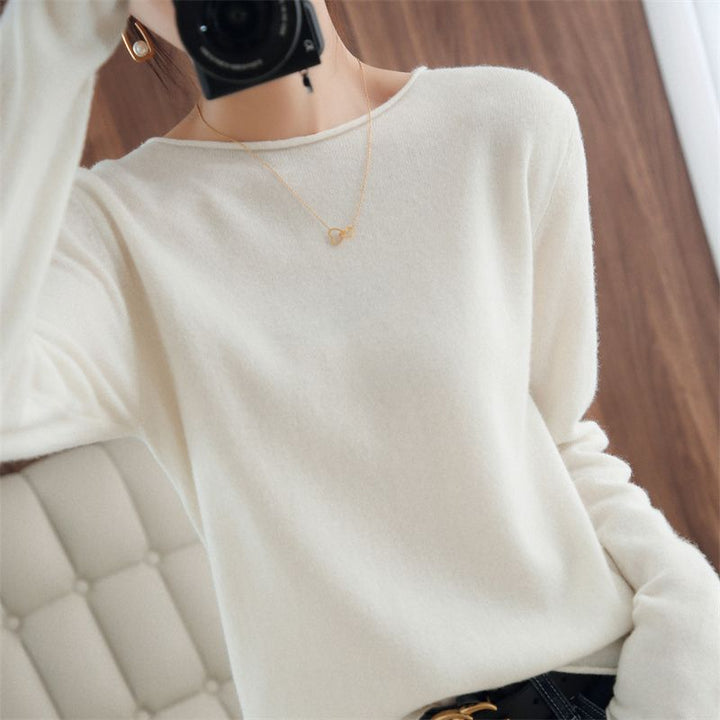 Damen weicher V-Ausschnitt Pullover Drune
