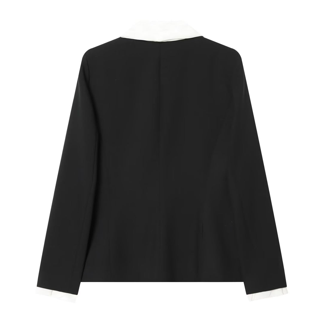 Damen Weite High‑Waist-Hose mit elastischem Bund, Bügelfalte und Seitentaschen Drune