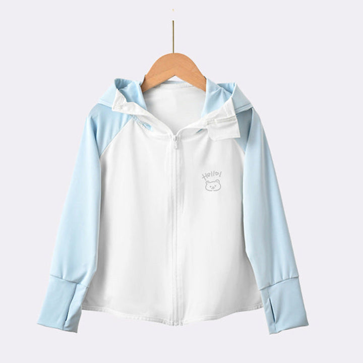Mädchen Übergangsjacke mit Kapuze und niedlichem Tiermotiv Drune