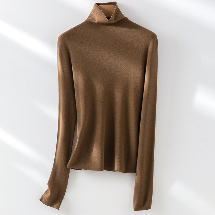 Damen Slim-Fit Feinstrick-Rollkragenpullover mit Stretch Drune