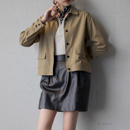Damen Modische Utility-Jacke mit vielseitigem Design Drune