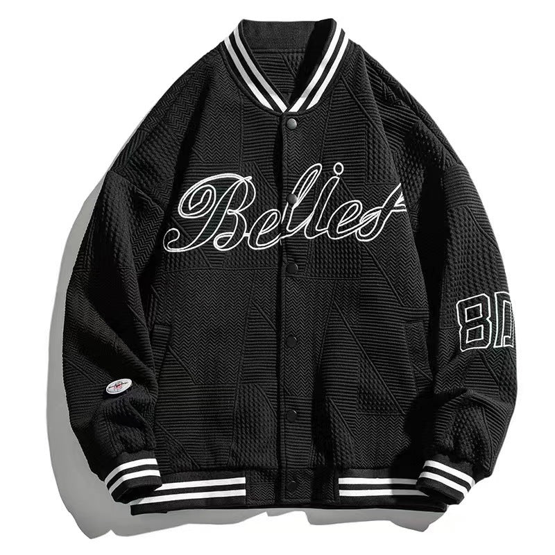 Herren Sportliche Bomberjacke mit strukturiertem Design Drune